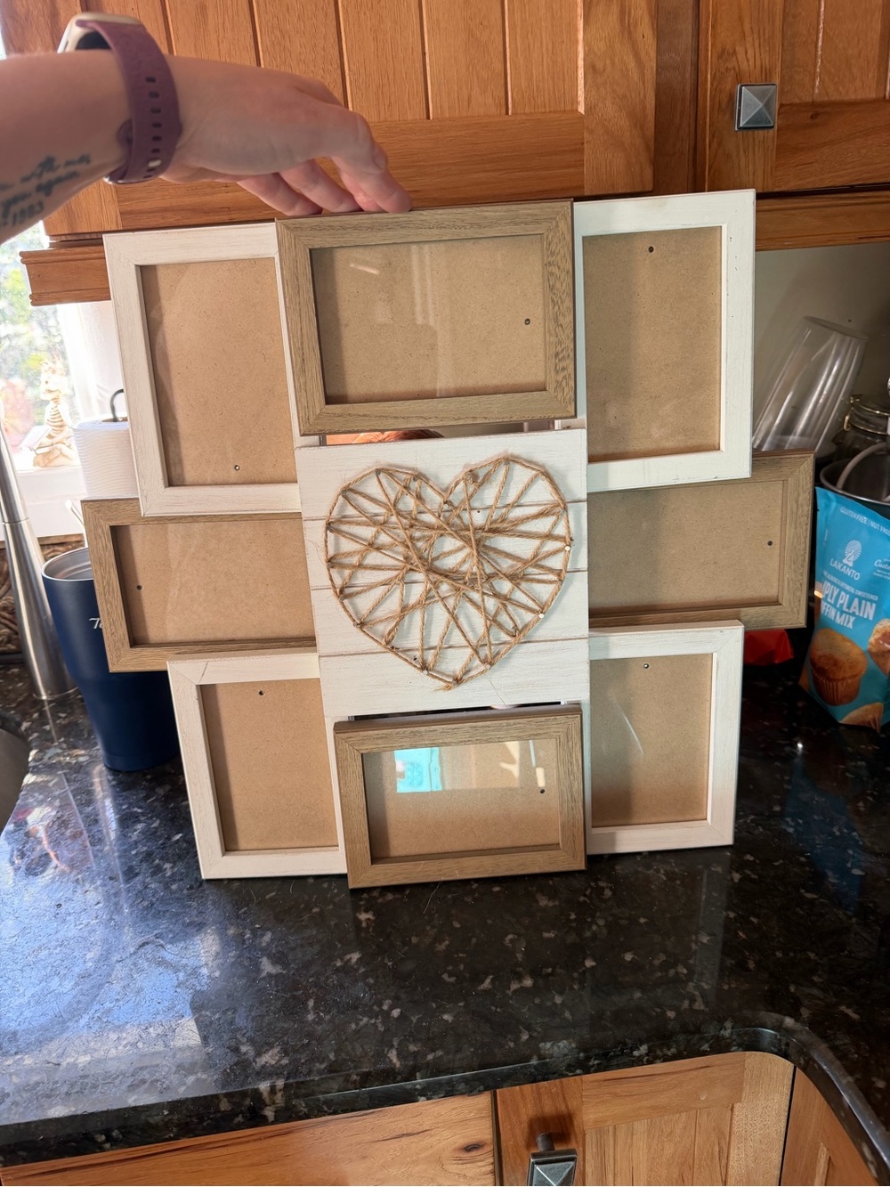 Rustic collage frame
